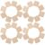 Hoement 100pcs Unfinished Square Wooden Cutouts Made of Drillable Wood Material, Suitable for Painting and DIY Crafts, and Adults Art Projects