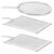 Hoement 3pcs Pottery Clay Sculpting Tools Set Stainless Steel Glaze Sifter and Mud Filter for Clay Sculpting Projects with Sturdy Material and Efficiency Boost