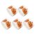 Hoement Halloween Pumpkin Stickers Roll Rolls Waterproof Self-Adhesive Orange Pumpkin Decals with Shiny Holographic Finish and Glitter, for Envelopes and Festive Packaging