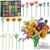 HOGOKIDS Xmas Advent Calendar Wildflower Bouquet Building Set for Kids 8+yr
