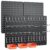 Hogurity Peg Board, 110pcs Metal Pegboard Kit, Includes 4 Pack Black Peg Board Panels with Accessories and Hook Locks, Large Heavy Duty Peg Boards for Walls Home, Garage Tool Storage, Workbench