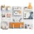 Hogurity Peg Board, 24″x36″ Pegboard Wall Organizer, Includes 6PCS White Peg Boards and Accessories, Plastic Peg Board Panels for Craft Room, Office, Kitchen, Gaming Room