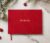HO HO HO Holiday Memory Book (Red) – Embossed Velvet Hardcover w/Gold Foil Christmas Guest Book, 120 Blank Pages, 140 gsm Thick Paper, Ribbon Bookmark, Christmas Card Keepsakes