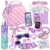 Hohosunlar Play Purse for Little Girls 3-12 with Pretend Makeup Phone Watch