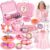 Hohosunlar Tea Party Set for Little Girls 3-5 6-8, Princess Dress Up Toys
