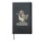 Hold On Partner I’m Overstimulated Cowboy Racoon Hardcover Journal, Black