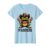 Hold On Partner I’m Overwhelmed Cowboy Frog Design T-Shirt, Women, Baby Blue, Large
