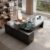 HOLGVE Green Sintered Stone Oval Executive Boss Desk with 3 Storage Drawers