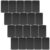Holibanna 20pcs Black Aluminum Name Plate for Engraving, Lightweight Rectangle Plaque with Burrfree Edges, for Control Cabinets and Factories, 3.54×1.97 Inch Metal Blank Sign