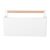Holibanna Portable Makeup Brush Organizer Caddy with Handle, 8-slots Adjustable Dividers, Pp and Wood Material, for Office Desk Organization and Craft Supplies Storage