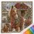 Holiday Festival Cross Stitch Kit 11CT Stamped Cotton (Country Horse)
