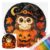 Holiday Festival Cross Stitch Kit 11CT Stamped(Witch Owl) (Witch Owl)