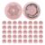 HOLIDYOYO 45pcs Pink Miniature Windmill Bearings Set for DIY Craft Pinwheel Assembly with Seamless Quiet Rotation and Smooth Spinning Action, Plastic and Iron Accessories for Garden