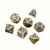 Hollow Metal RPG Dice Set, 7Pcs Polyhedral Dice with Rounded Edges