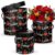 Hollyone Valentine Gift Box for Women Men with Lids Set of 3 Round Nesting Gift Boxes Cylinder for Presents 3 Assorted Size Flowers Arrangements Boxes for Giving Valentine Gifts Present Wrapping Black