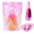 Holographic Pink Stand Up Mylar Bags 100PCS, Resealable Zip Lock Pouches, Heat Sealable Packaging Bags for Candy, Coffee, Snacks, Crafts (100, Holographic Glossy, 13 * 18 * 6CM/5.0″*7.1″*2.4″)