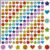 Holographic Star and Heart Stickers for Kids Reward,2016 PCS Rainbow Colors