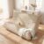Homall Giant Bean Bag Chairs Loveseat for Adults, 2 Seater, Beige