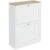 HOMCOM Slim Shoe Cabinet for Entryway, Modern Hidden Shoe Storage Cabinet with 2 Flip Drawers and Adjustable Shelves 837-516V80WT