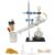Home Distiller Distilling to Making Your Own Essential Oil, Alcohol Distiller Chemistry Lab Glassware Kit,Glass Distilling,Distillation Apparatus 10pcs Set, 100 ML