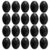 homeemoh 20pcs 3x4cm Flat Back Rhinestones Oval Faceted Gems Non Hotfix