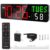 Home Gym Timer, 12” Interval Workout Clock with Seconds | Remote Control | 5 Display Modes, 4 Alarms | Countdown Wall Clock for Gym Garage Crossfit HIIT Classroom