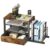 Homeiju Wood Desk Organizer with Drawers, Desk File Organizer with 3 Vertical File Holders, File Shelf,Storage for Mail, Supplies,Classroom Organization