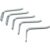 HOME IT® Work Straight Hooks for Tool Board – Steel Tool Pegboard Hooks 3×5 cm – Heavy-Duty Wall Hooks for Garage & Workshop – Includes Screws – 5-Pack
