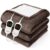 Homemate Electric Heated Blanket Queen – 84″x90″ Heating Bed Blankets Throw with 8 Hours Auto Off 10 Heating Levels Fast Heating Over-Heated Protection Soft Warm Flannel Bed ETL Certified Brown