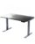 HomeRoots 48″ Adjustable Black and Gray Stainless Steel Standing Desk