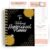 Homeschool Planner Undated for Moms – 180 Daily Pages + 12 Monthly Calendars | 8.5×11 Gold Spiral Bound | Attendance, Reading Log, Grade Tracker