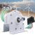 Home Use Wind Turbine Generator Kit 10000W Horizontal with Blades & Controller, Gearless Permanent Magnet Low Speed 24V Alternator for Wind & Water Turbines