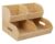 Homeware Express Potato and Onion Storage Bin for Pantry and Kitchen Counter – Ventilated Stackable Bamboo Organizer Baskets with Handles