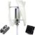 Home Wind Turbine Generator Kit – 10000W, 12V/24V/48V with MPPT Controller, 3 White Blades, Survives 120Mph Winds
