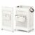 HOMGX 75L Collapsible Laundry Basket, Plastic Rolling Laundry Hamper with Wheels & Handles Large Foldable Dirty Clothes Storage Organizer for Bathroom Bedroom Dorm Laundry Room, White
