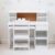 Homhougo Kids Desk & Adjustable Chair Set with Hutch – Wooden Study Table