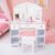 Homhougo Kids Vanity Table & Stool Set – Wooden Girls Dressing Table