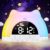 Homiyteck Kids Alarm Clock, OK to Wake Alarm Clock for Kids, Cat Clock with 11 Colors Night Light, 10 Soothing Sounds, Child Lock, Dual Alarms, Sleep Training, Birthday Gift for Boy Girls Children