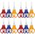 Homoyoyo 12pcs Multipurpose round Head Scissors Stainless Steel and Plastic Construction Easy to Operate and Safe for Paper Cutting DIY Crafts and Office Use Random Color