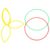 Homoyoyo 3pcs Plastic Math Set Flexible Circles for Kindergarten Learning Activities, Educational Math Teaching Aids Geometry Tool for Students and Random Color