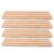 Homoyoyo 4pcs Wooden Domino Holder Rack Set with Natural Grain Finish, Lightweight and Portable Board Game Pieces Organizer for Outdoor Gatherings and Game Parties