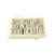Homoyoyo Wooden Alphabet Stamps Set 26 Pieces Wood Mounted Rubber Stamps for DIY Crafts and Personalizing Greeting Cards with Wooden Box for Scrapbooking and Journaling