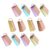 HOMSFOU 12pcs Ring Bound Cards for Vocabulary Learning and Classroom Activities, Portable Colored Index Cards Made of Metal and Paper, Lightweight Notecards for Practice the Go