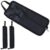 HOMSFOU Drumstick Storage Bag Set with Handle and Shoulder Strap Large Capacity 3pcs Canvas Drumstick Case for Practice and Stage Performances