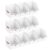 Homsorout Fabric Closet Storage Cubes – 10 Pack Square Storage Bins with Dual Handles for Clothes, Towels, Toys, Cube Storage Organizers for Bedroom, Nursery, Shelves, Closet, Small Spaces, White