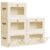 Homsorout Large Closet Storage Organizer – Clothes Storage Bins with Handles & Window, Collapsible Decorative Boxes with Lids, Fabric Containers for Living Room, Dorm, 5 Pack, Beige