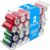 Homtell 2 Pack Stackable Soda Can Organizer with Lids, Refrigerator Organizers and Storage, Clear Organizers for Pantry, Freezer, Kitchen – Holds 12 Cans Each