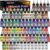 HOMY ARTY Airbrush Paint – 64 Colors with 8 Thinner, with Model Colors Airbrush Paint Set, Ready to Spray Water-Based Acrylic Air Brush Paints for Metal, Plastic Models, Canvas, Wood – 72 Bottles
