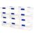 HOMZ 12-Pack Secure Latch, Clear Plastic Storage Organizer Bins, 15.5 Quart, Blue – Stackable Container Boxes for Bedroom, Bathroom, Garage, and Office Organization