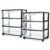 HOMZ 2-Pack Drawer Tower, 3-Tier Wide Clear Plastic Storage Organizer Cart, Black Frame – Organizing Containers with Wheels for Home, Bathroom, Bedroom, Office, and Classroom